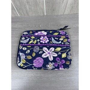 Vera Bradley Tablet iPad Sleeve 10" x 8" Floral Nightingale Case